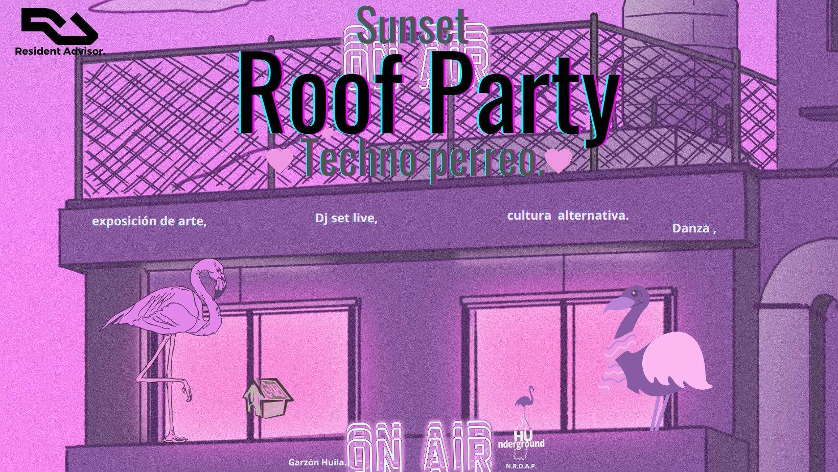 Sunset Roof Party - フライヤー裏