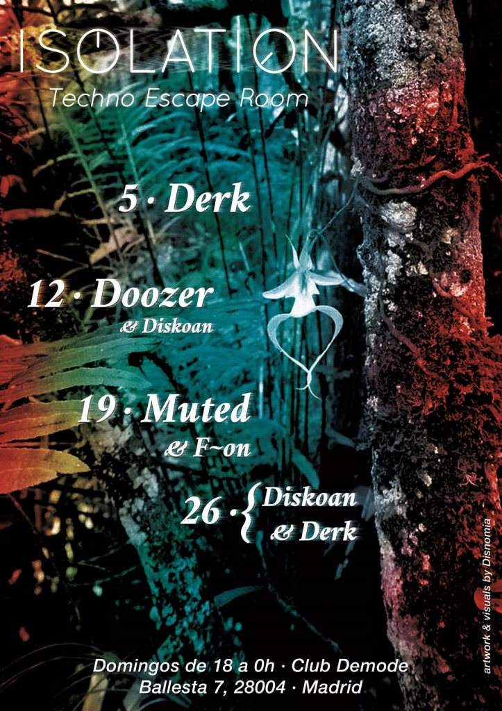 Isolation#27: Derk (6 h set) - フライヤー表