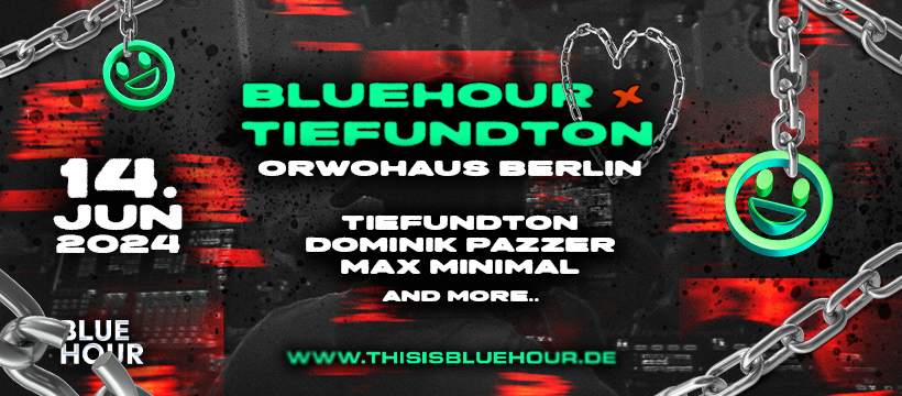 16+ Bluehour x TIEFUNDTON - フライヤー表