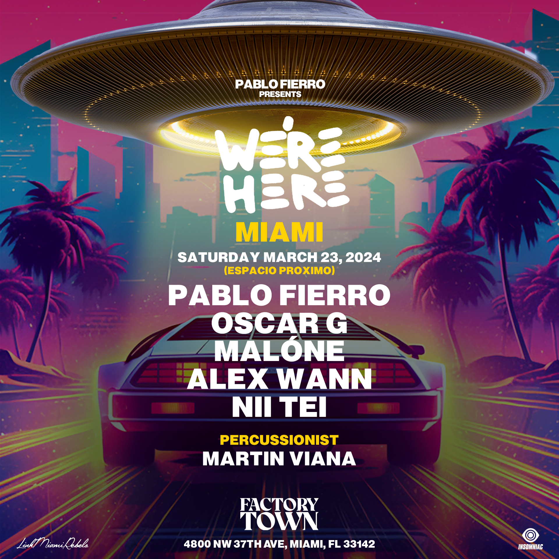 Pablo Fierro presents We're Here Miami - Página frontal
