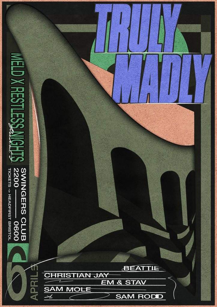 Meld X Restless Nights present: Truly Madly - Página frontal