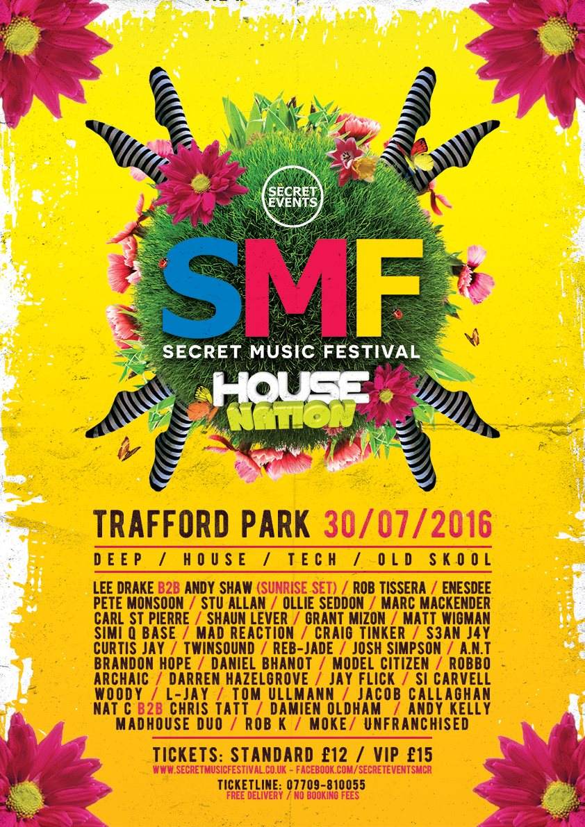 Secret Music Festival 2016 - フライヤー表