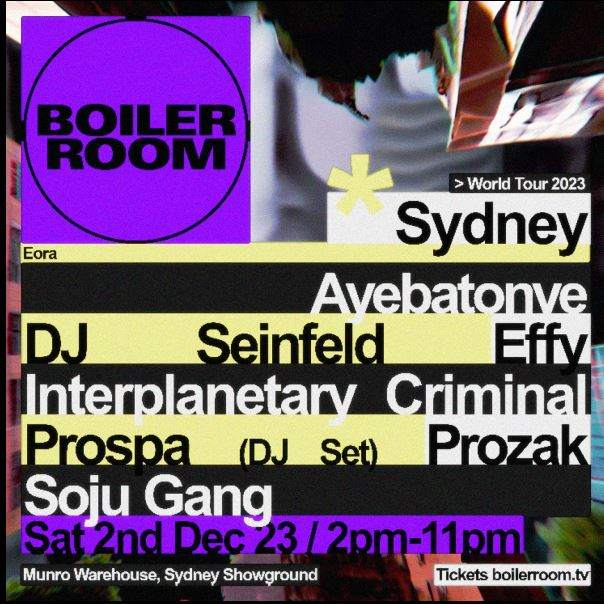 Boiler Room Sydney 2023 - Página frontal
