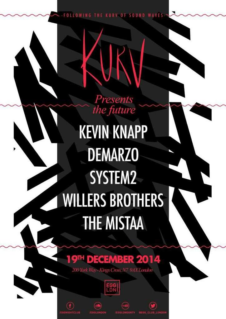 Kurv presents Future: Kevin Knapp, Demarzo, System 2. - フライヤー表