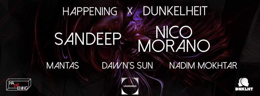 Happening x Dunkelheit presents Nico Morano & Sandeep - Página frontal