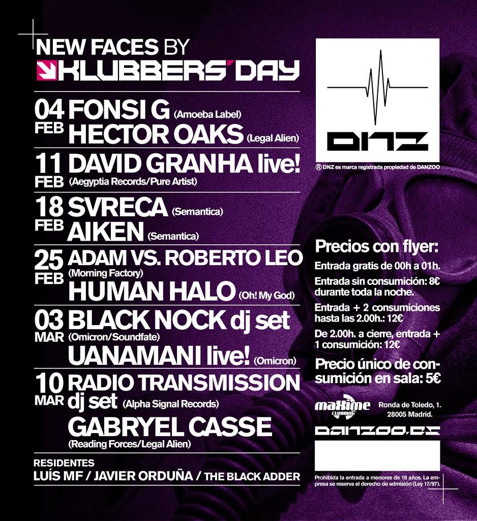 Dnz - New Faces By Klubbers´day (Episode 4) - Página trasera