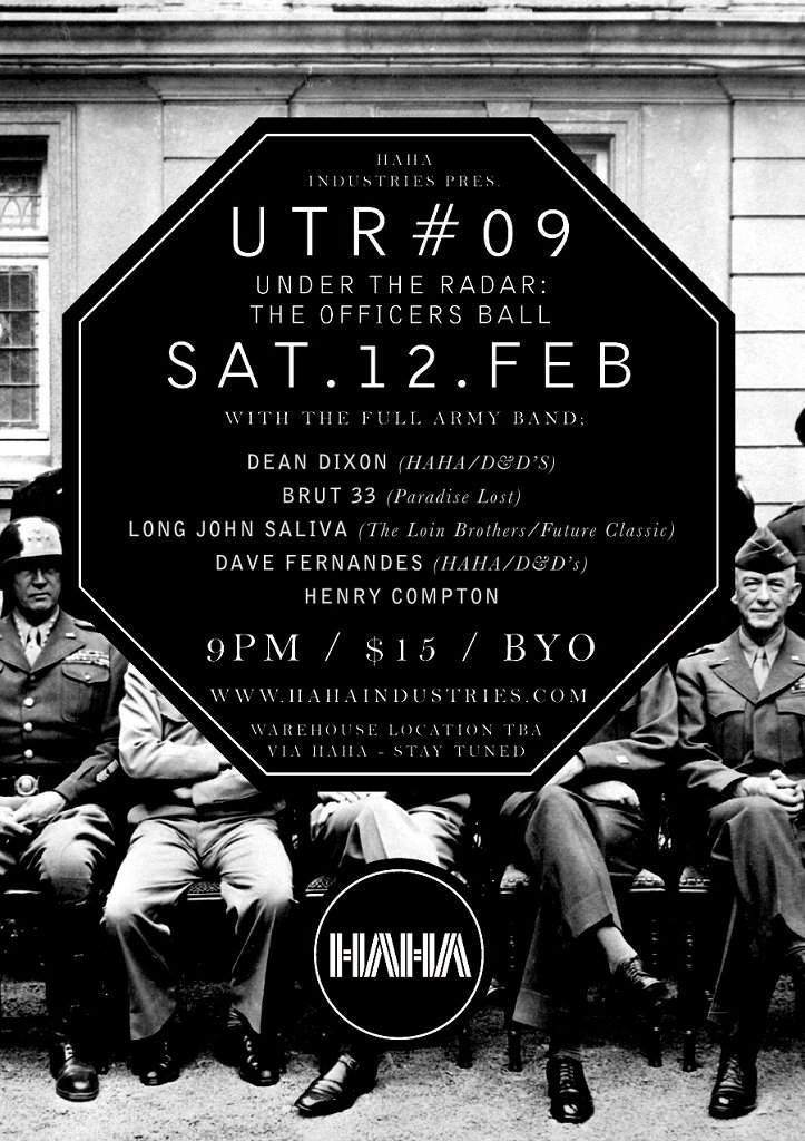 Utr#09 - Warehouse Party 'The Officers Ball' - Página frontal