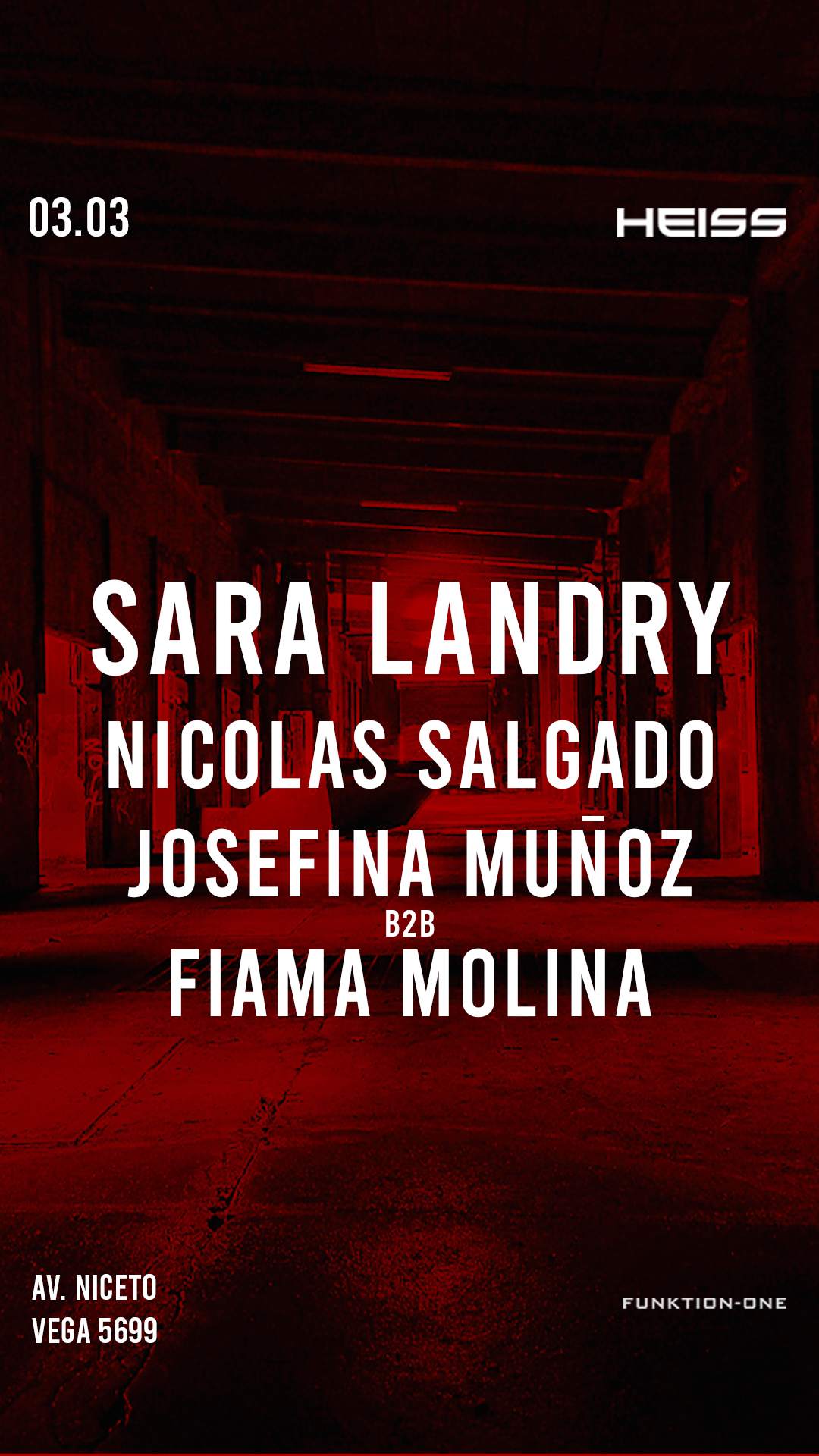 Sara Landry / Nicolas Salgado / Josefina Muñoz B2B Fiama Molina - フライヤー裏