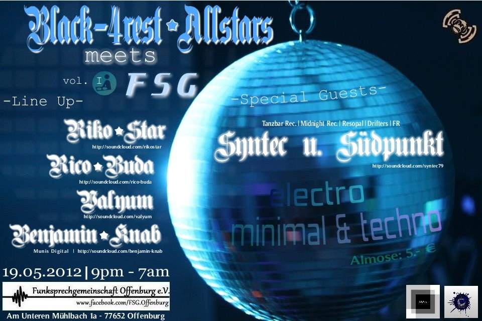 Black 4-Rest Allstars Meets FSG vol. I - フライヤー表