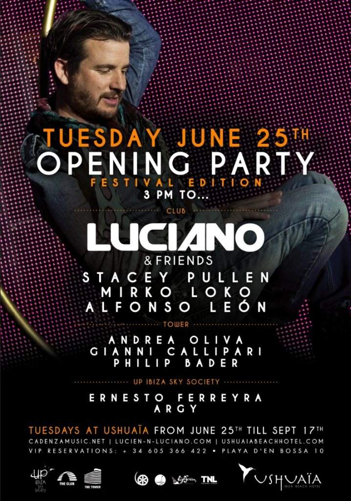 Luciano & Friends Opening Party - Página frontal
