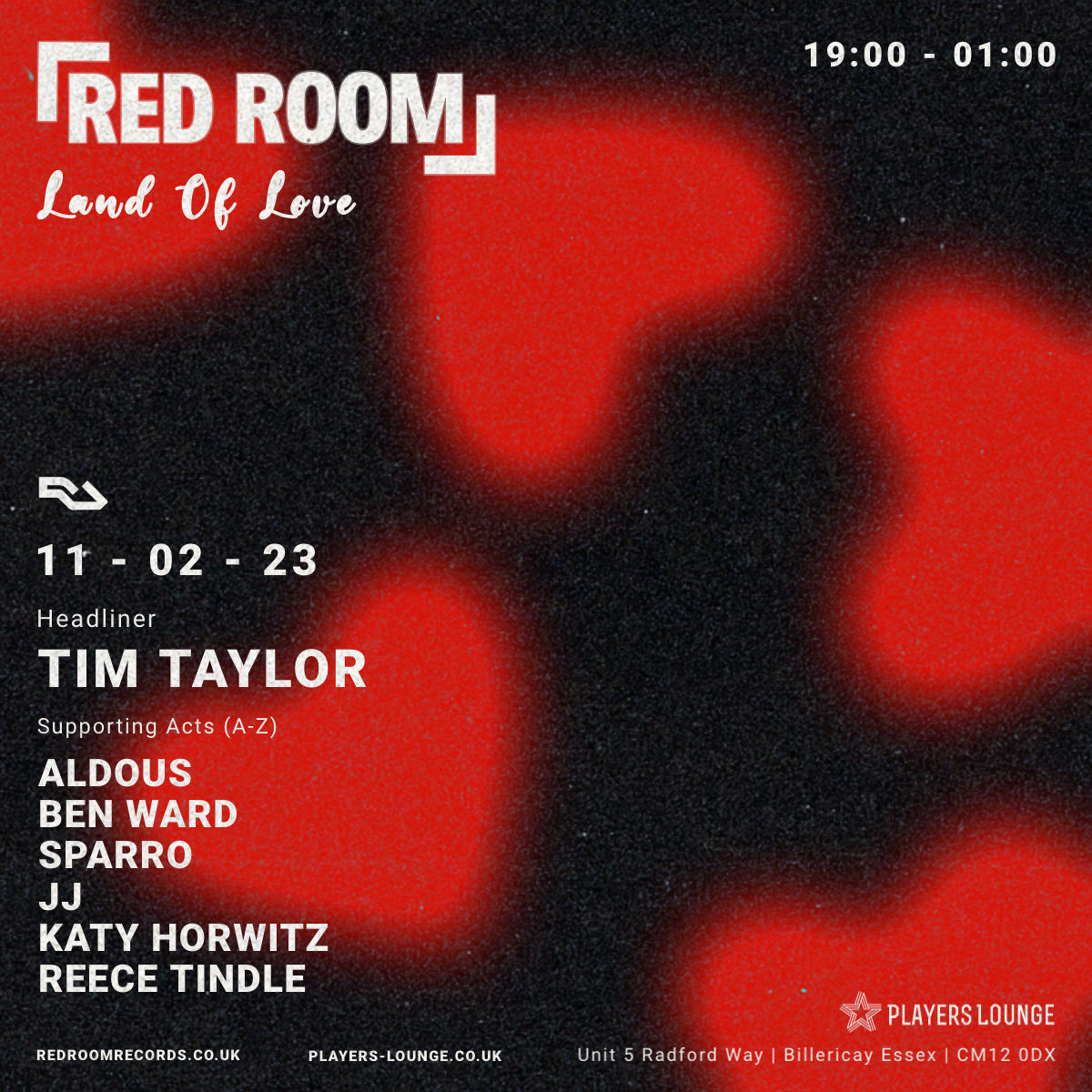 RED ROOM: Land Of Love - フライヤー表