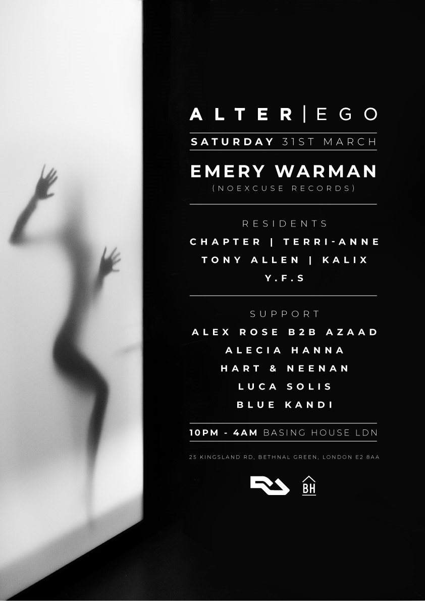 Alter Ego: Secret Life - Emery Warman - フライヤー表