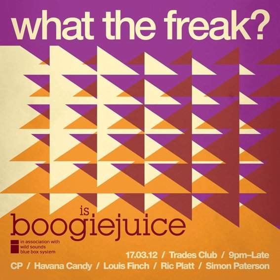 What The Freak? Is Boogiejuice - フライヤー表