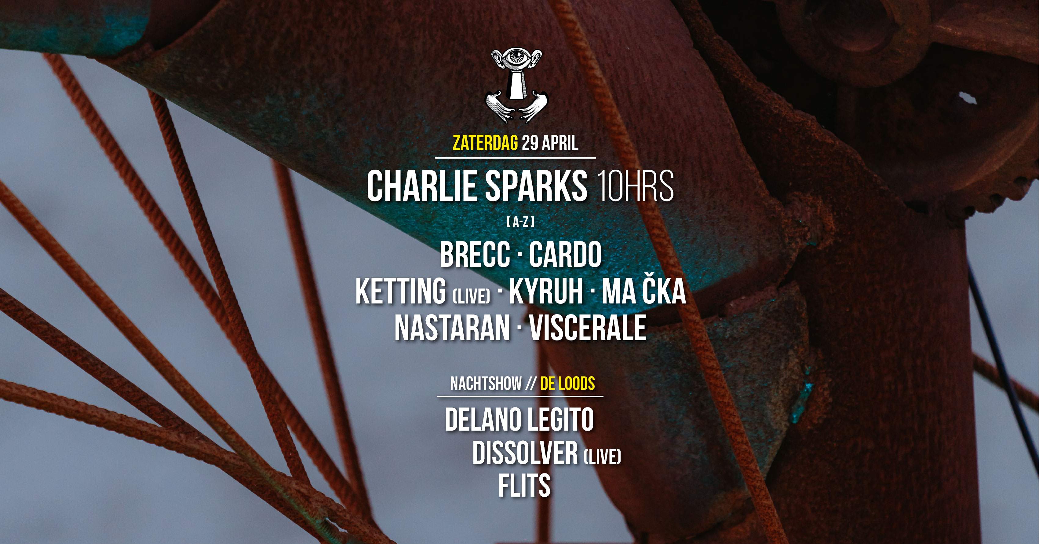 29 APR - Thuishaven - Hard Special w/ Charlie Sparks 10HRS / Brecc / KETTING | SOLD OUT  - Página frontal