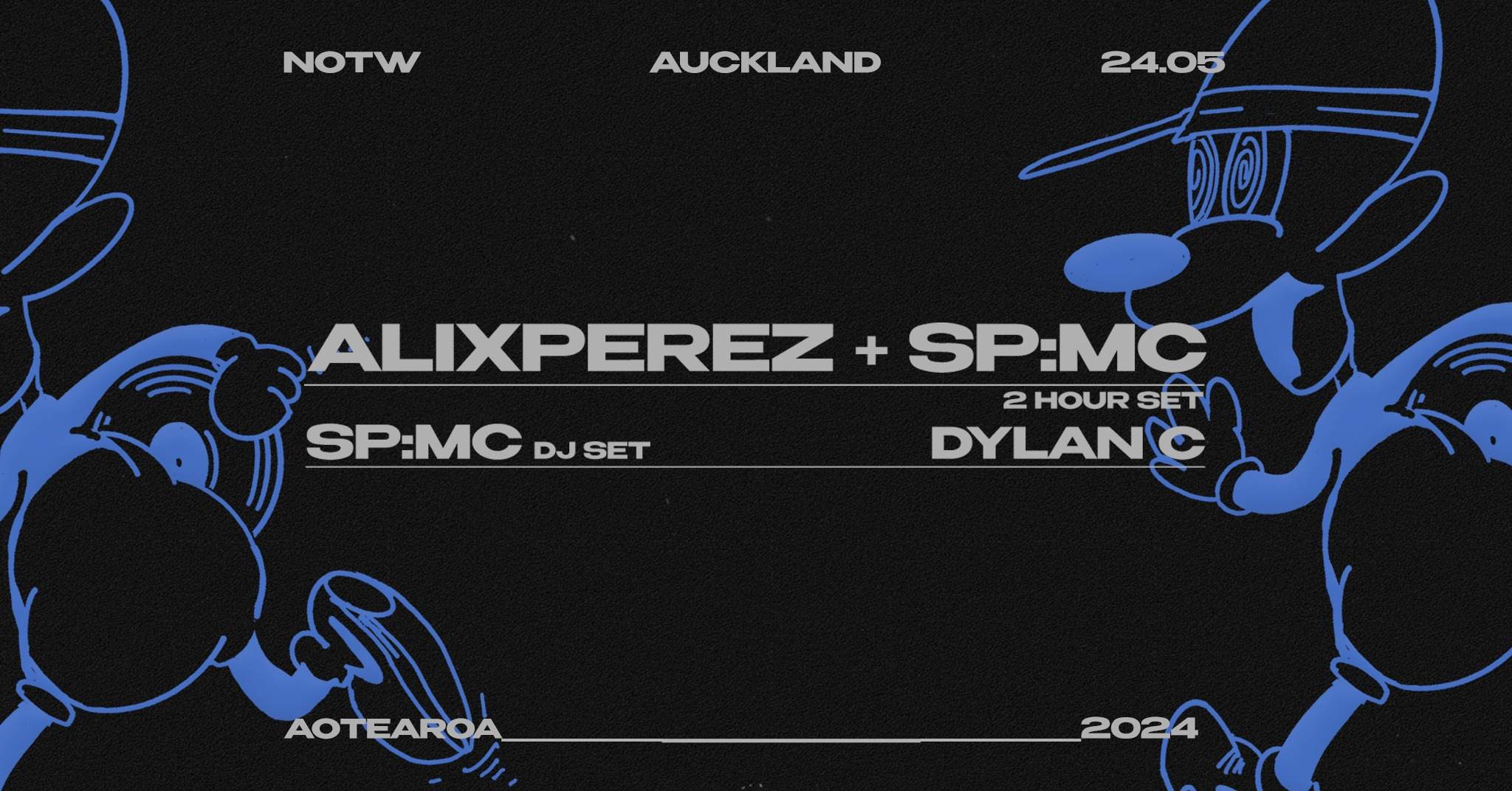 1985 Music presents: Alix Perez + SP:MC - フライヤー表