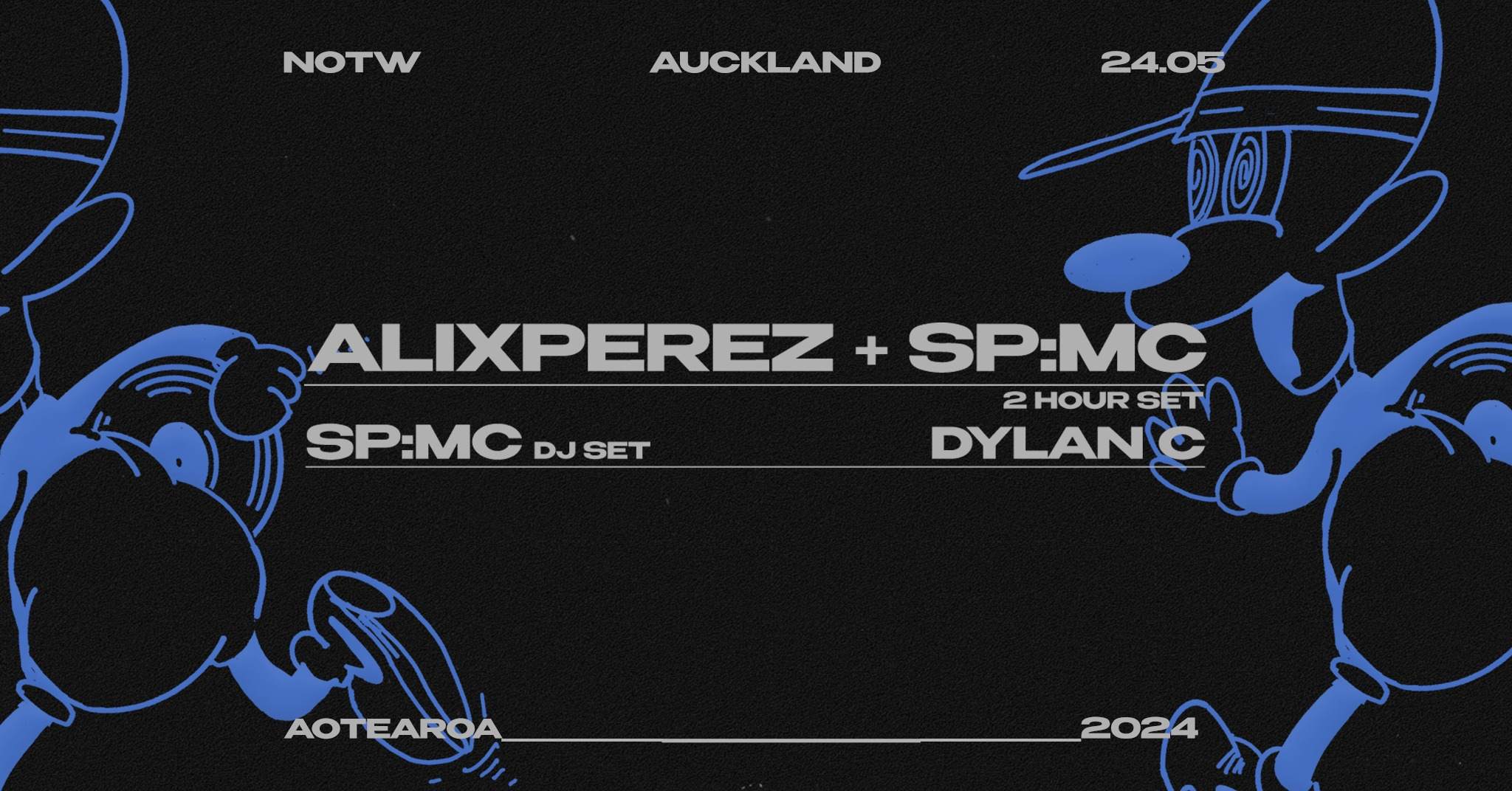 1985 Music presents: Alix Perez + SP:MC - Página frontal