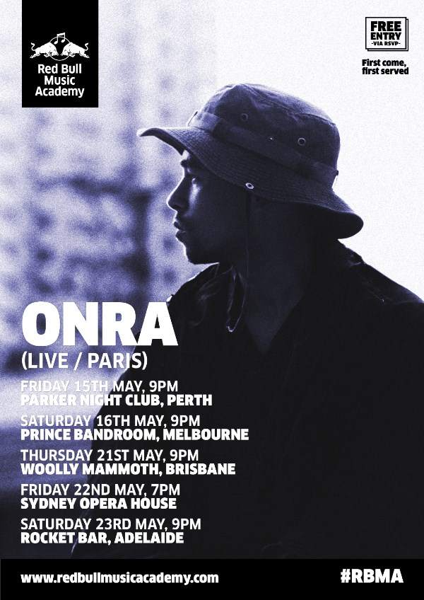 Red Bull Music Academy presents Onra - live - フライヤー表