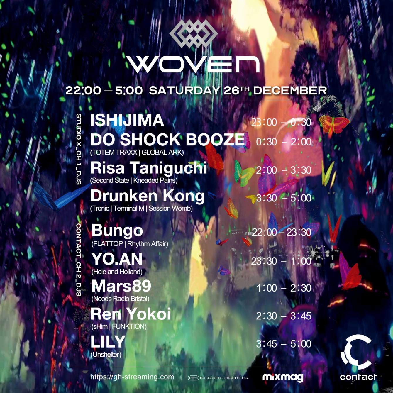 -GH Streaming- Woven Vol.3 by Mixmagjapan - フライヤー表