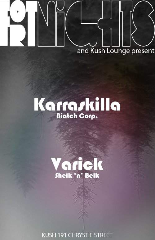 Fortnights - Karraskilla, Varick - フライヤー表