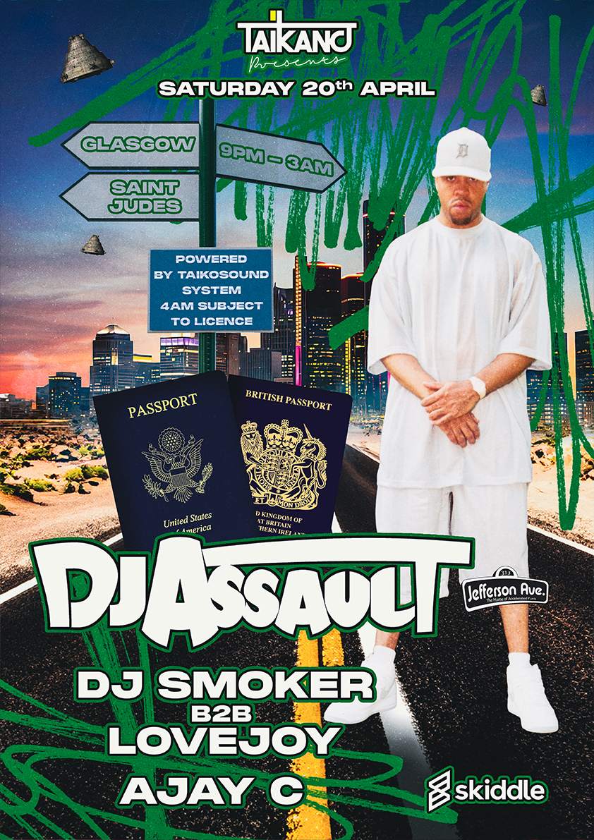 Taikano presents DJ Assault // DJ Smoker B2B LOVEJOY // AJAY C - Página trasera