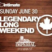 Legendary Long Weekend: Canada Day Crasher 2013: Intimate Productions - Página frontal