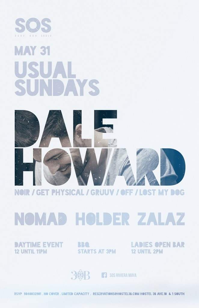 Usual Sundays with Dale Howard - フライヤー表