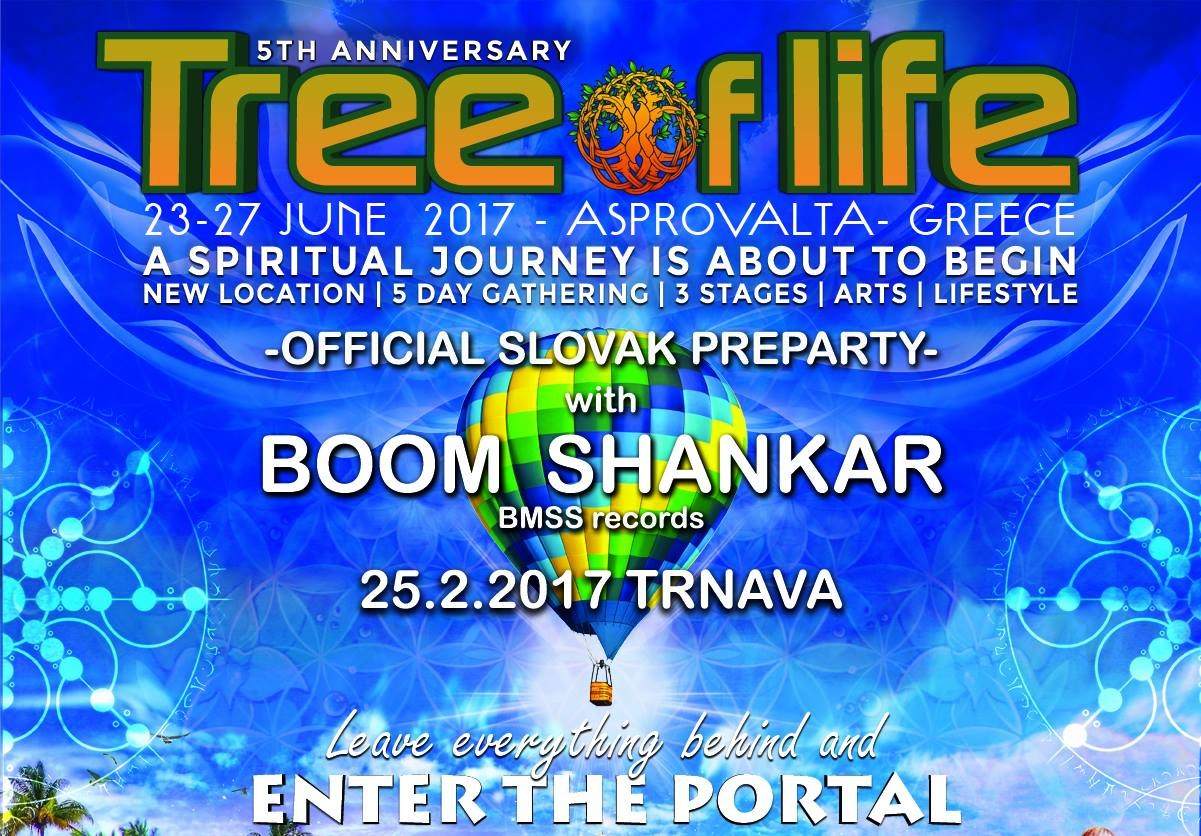 Tree of Life Festival Preparty Boom Shankar at City Club Trnava, Slowakei