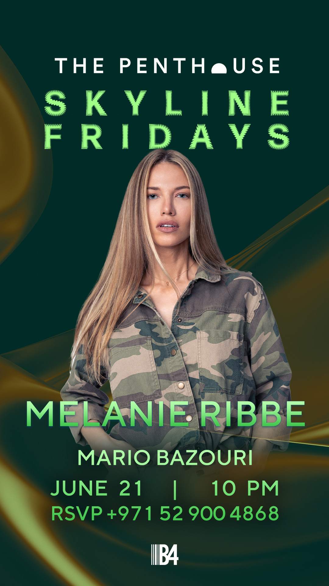 Melanie Ribbe at Skyline Fridays en The Penthouse Dubai, Dubai