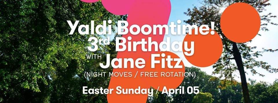Yaldi Boomtime! Outdoor 3rd Birthday Party with Jane Fitz & Inkswel - Página trasera
