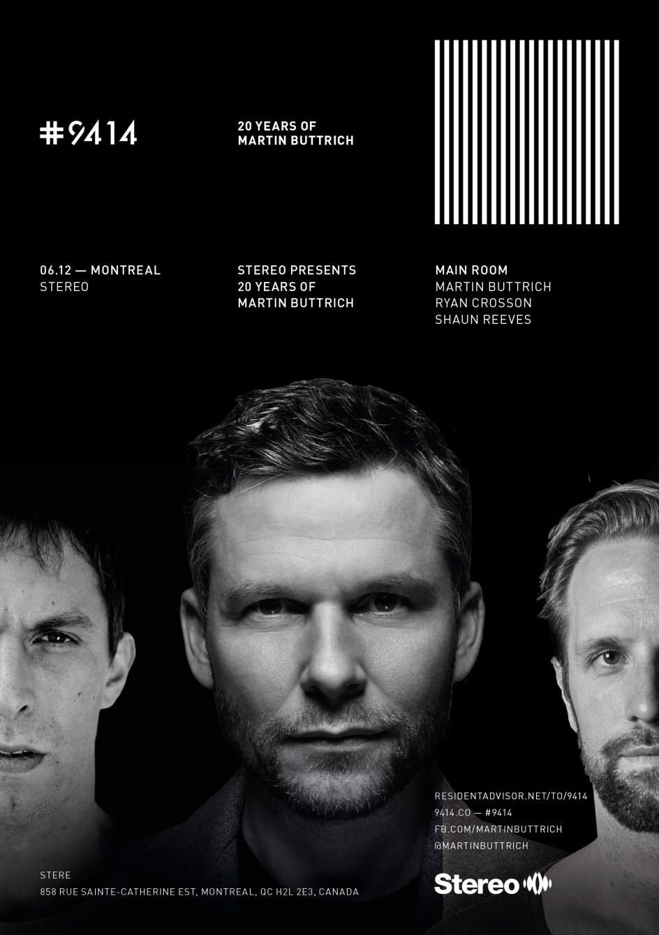 #9414 20 Years of Martin Buttrich Tour with Ryan Crosson and Shaun Reeves - Página frontal