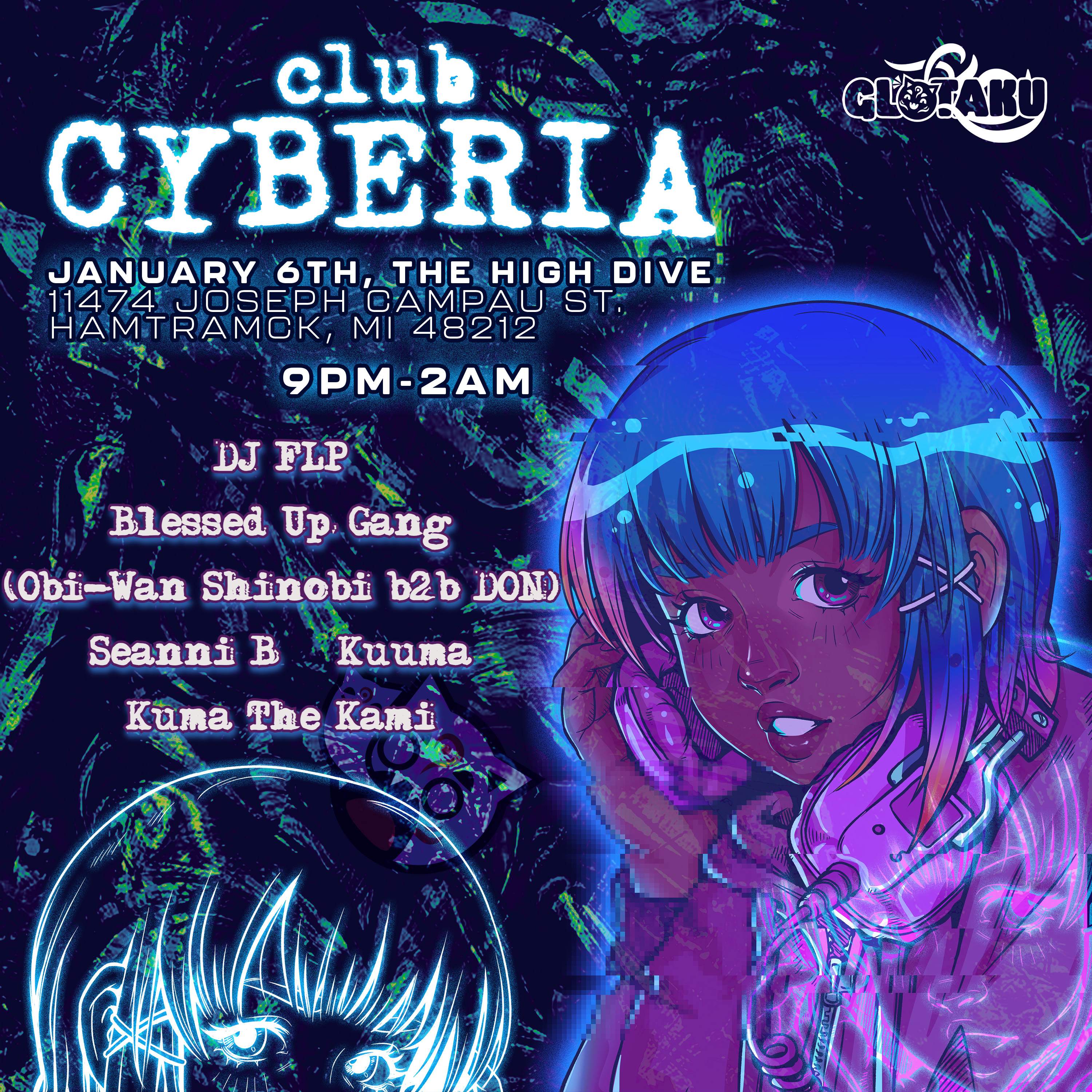 Glotaku: Club Cyberia (Drum & Bass/Club/Hard Techno) - フライヤー表