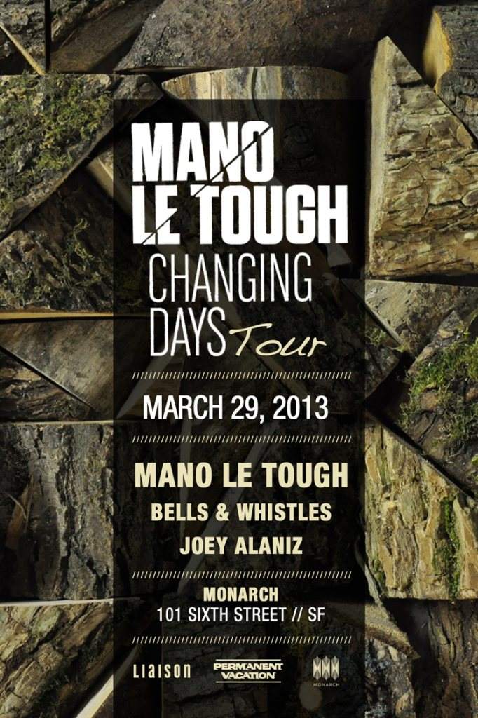 Mano Le Tough 'Changing Days' Tour - Página frontal
