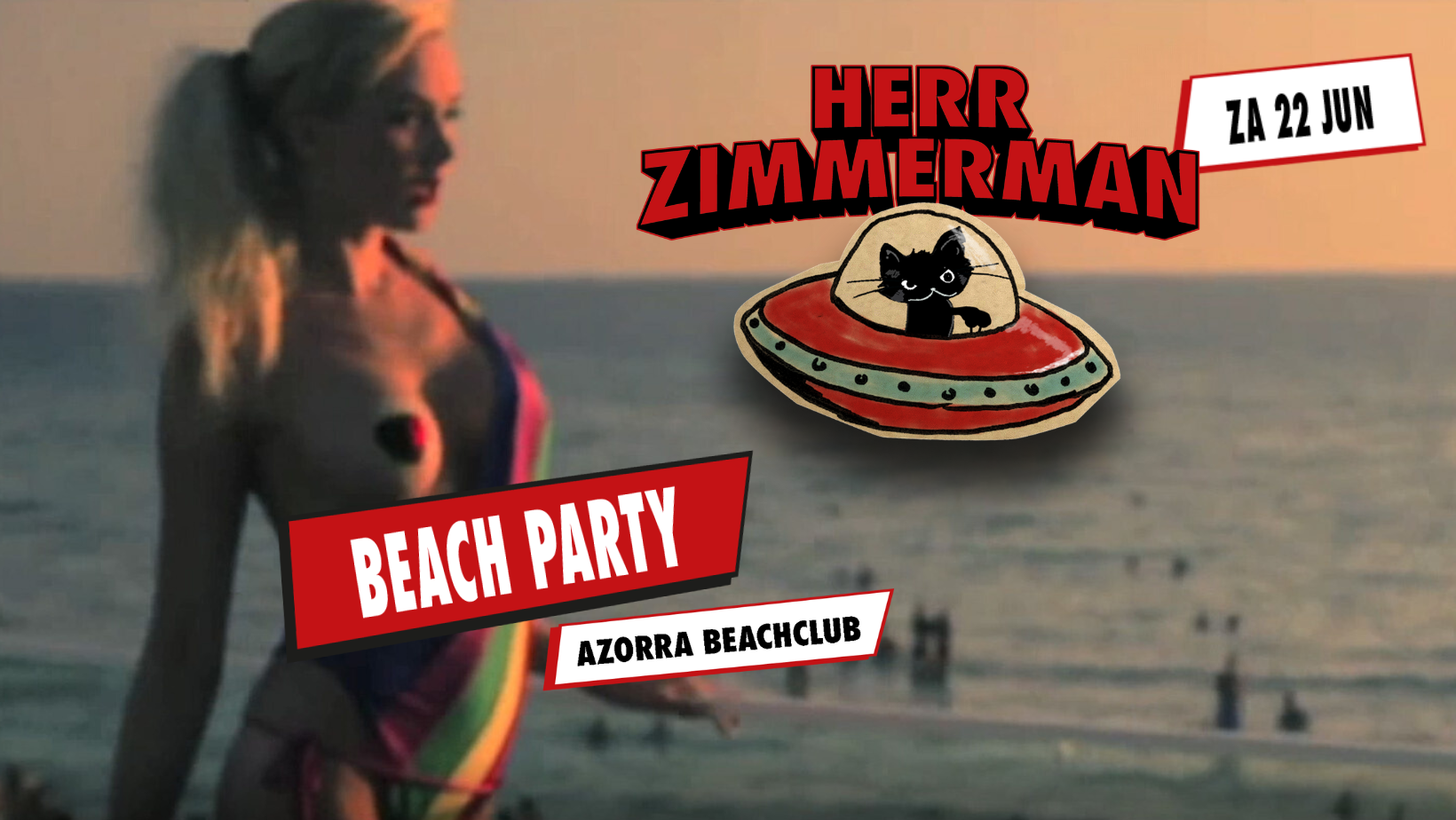 Herr Zimmerman BEACH PARTY - フライヤー裏