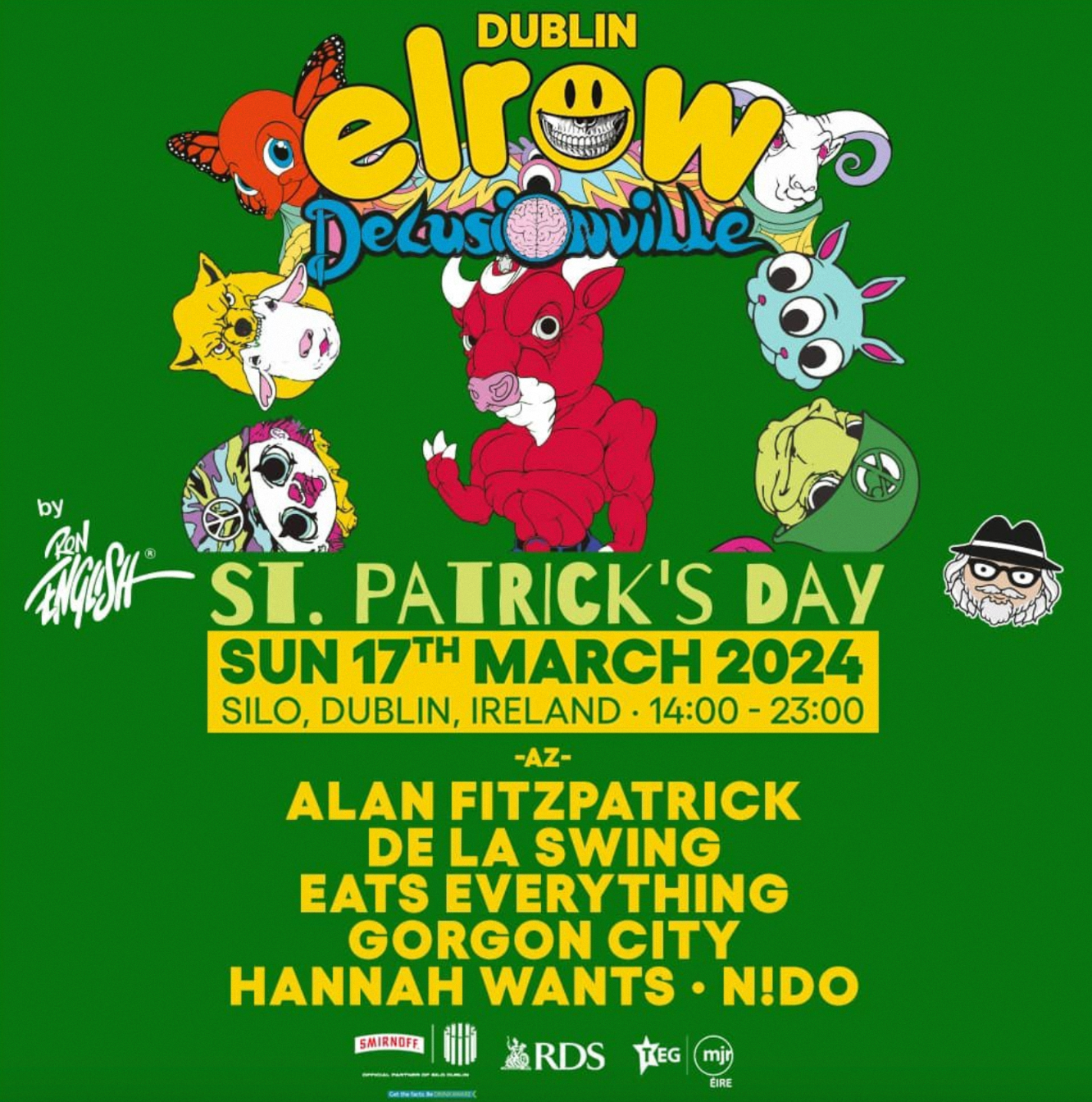 Elrow - St Patrick's Day Dublin - フライヤー表