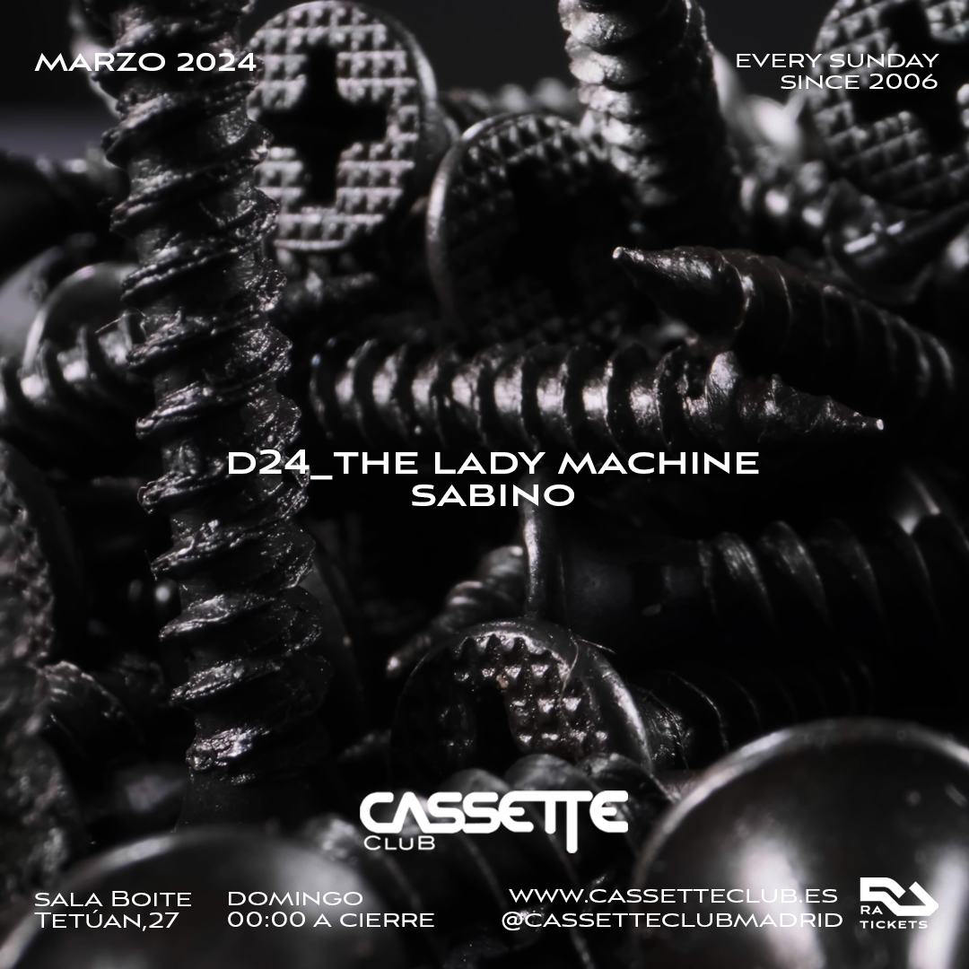 Cassette Club: The Lady Machine + SABINO - Página frontal