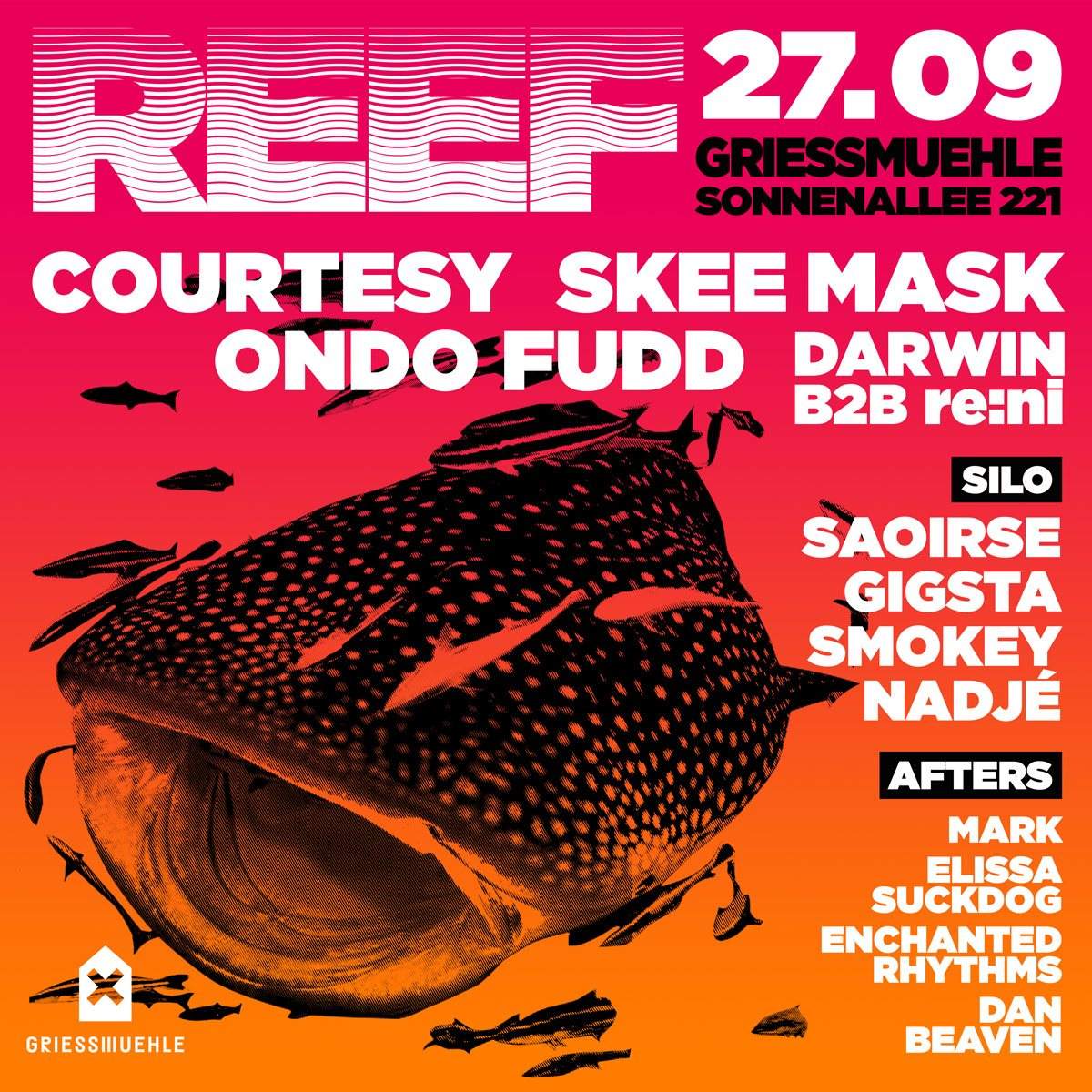 Reef with Courtesy, Skee Mask, Ondo Fudd, Saoirse, re:ni, Smokey More - Página frontal
