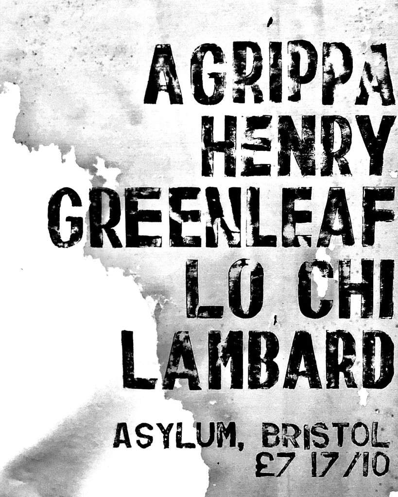 Agrippa / Henry Greenleaf / Lo Chi / Lambard - Página frontal