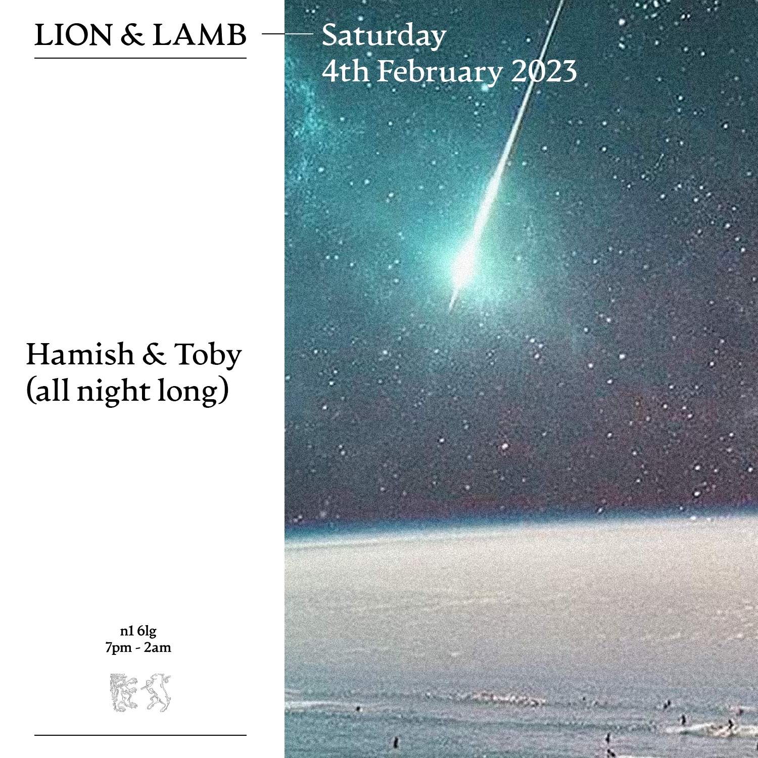 Lion & Lamb with Hamish & Toby (All Night Long) at The Lion and Lamb ...