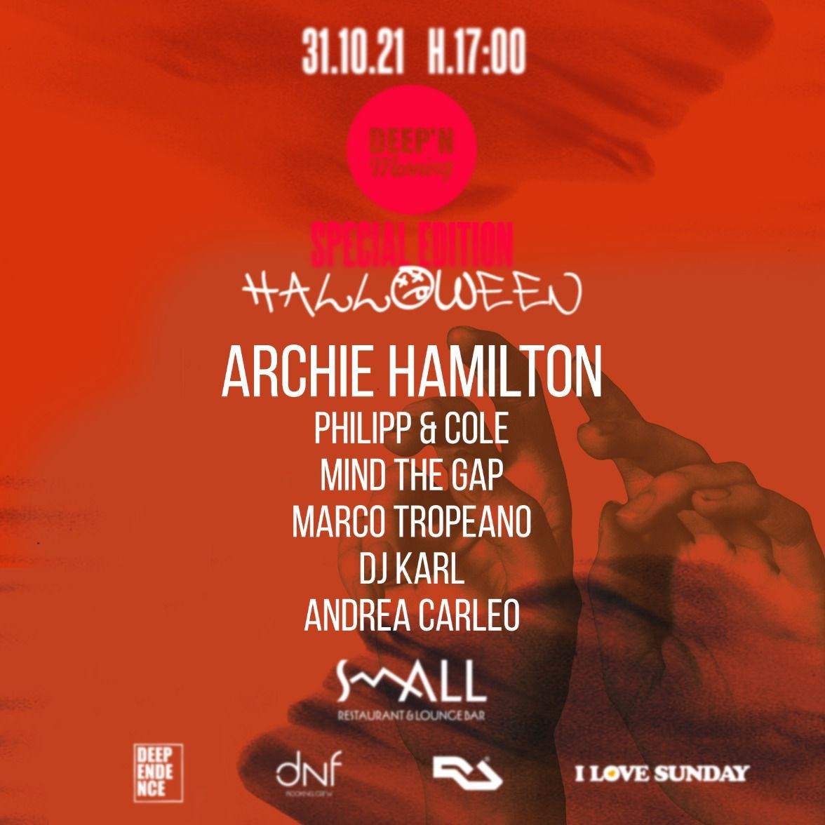 [CANCELLED] Deep'n Morning Special Edition Halloween with Archie Hamilton - フライヤー表