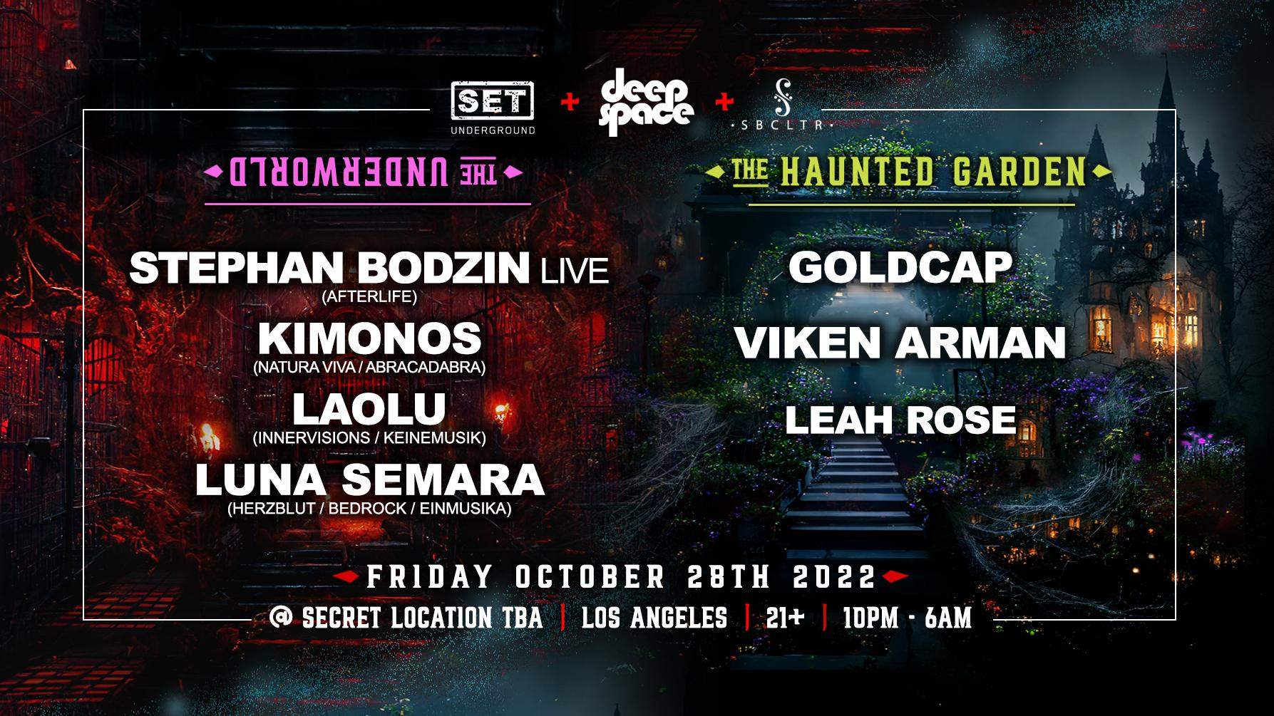 Set Deep Space Sbcltr Stephan Bodzin Live Goldcap Halloween In La At Tba Los Angeles Los Angeles