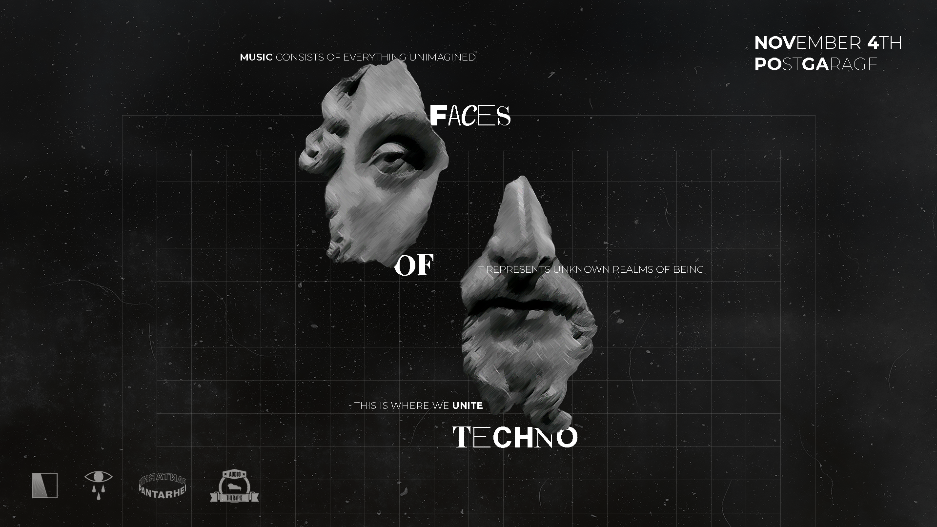 Faces of Techno - フライヤー表