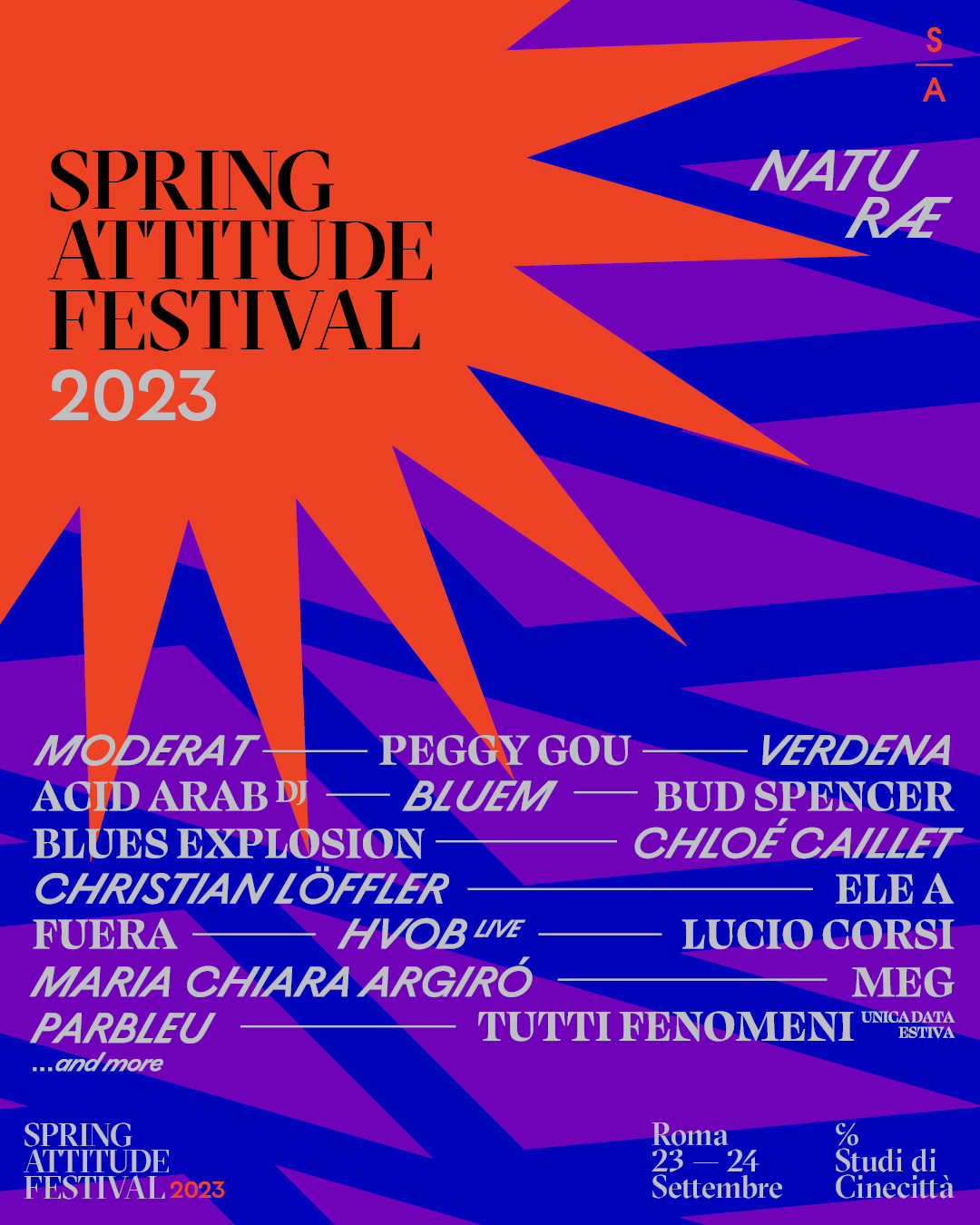 Spring Attitude Festival 2023 - フライヤー表