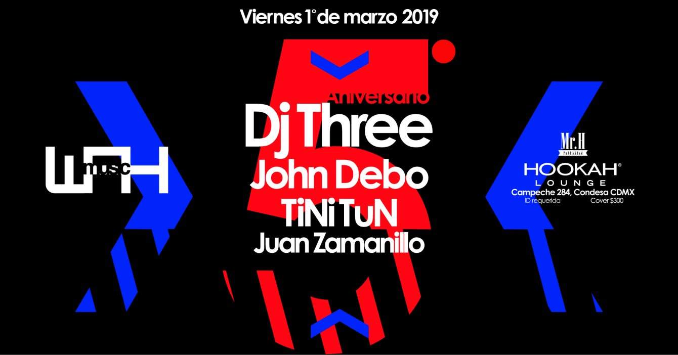 We Are Here Music Pres. DJ Three, John Debo - フライヤー表