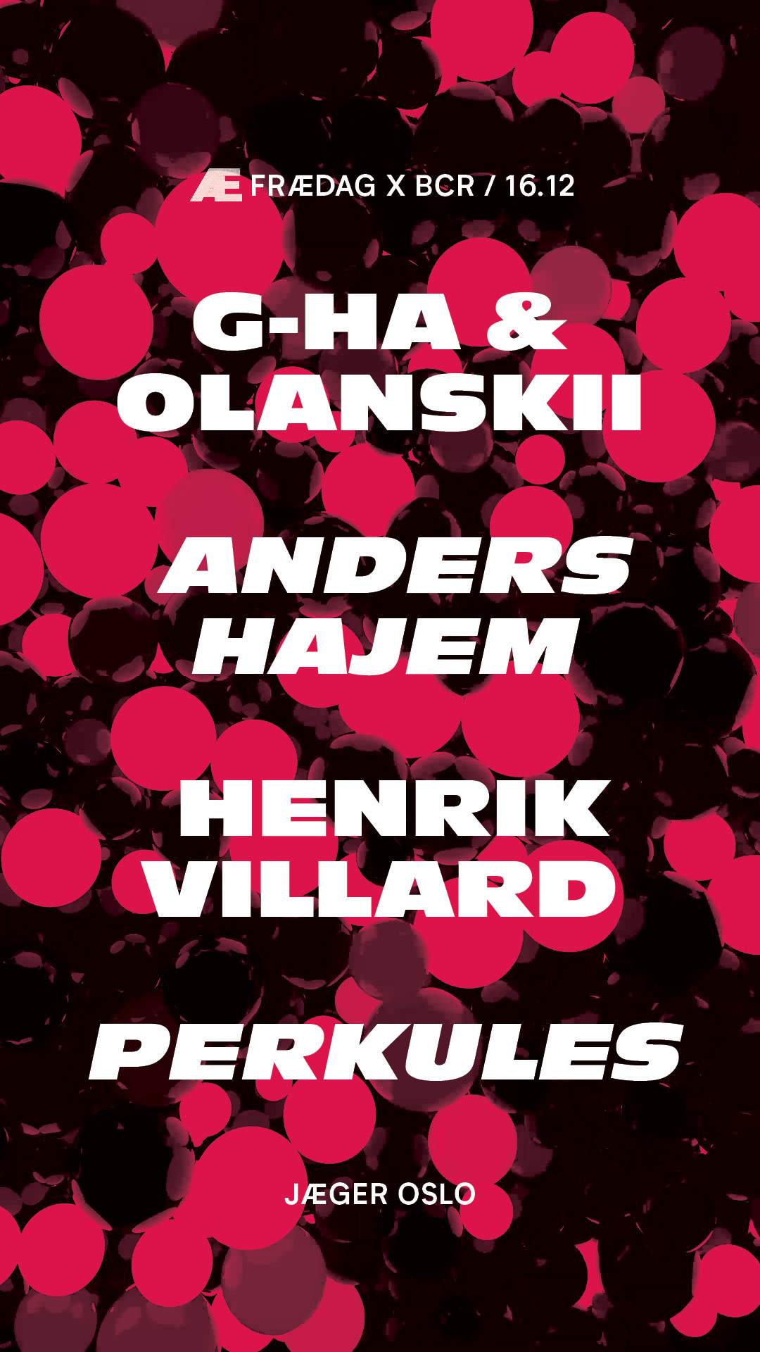 Frædag: G-HA & Olanskii + BCR - Página frontal