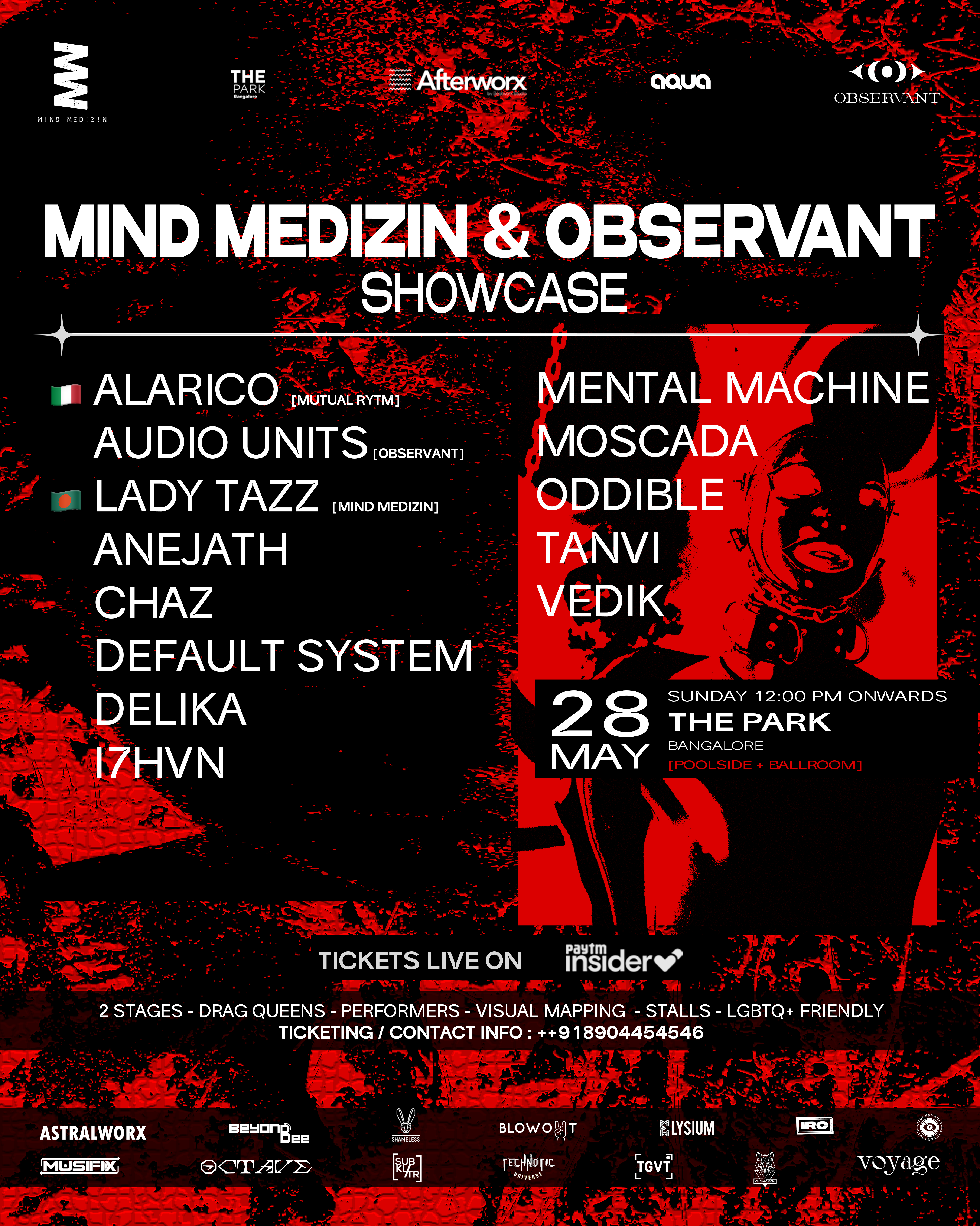 Mind Medizin x Observant Showcase presents Alarico + Lady Tazz // The Park Ballroom - Página frontal