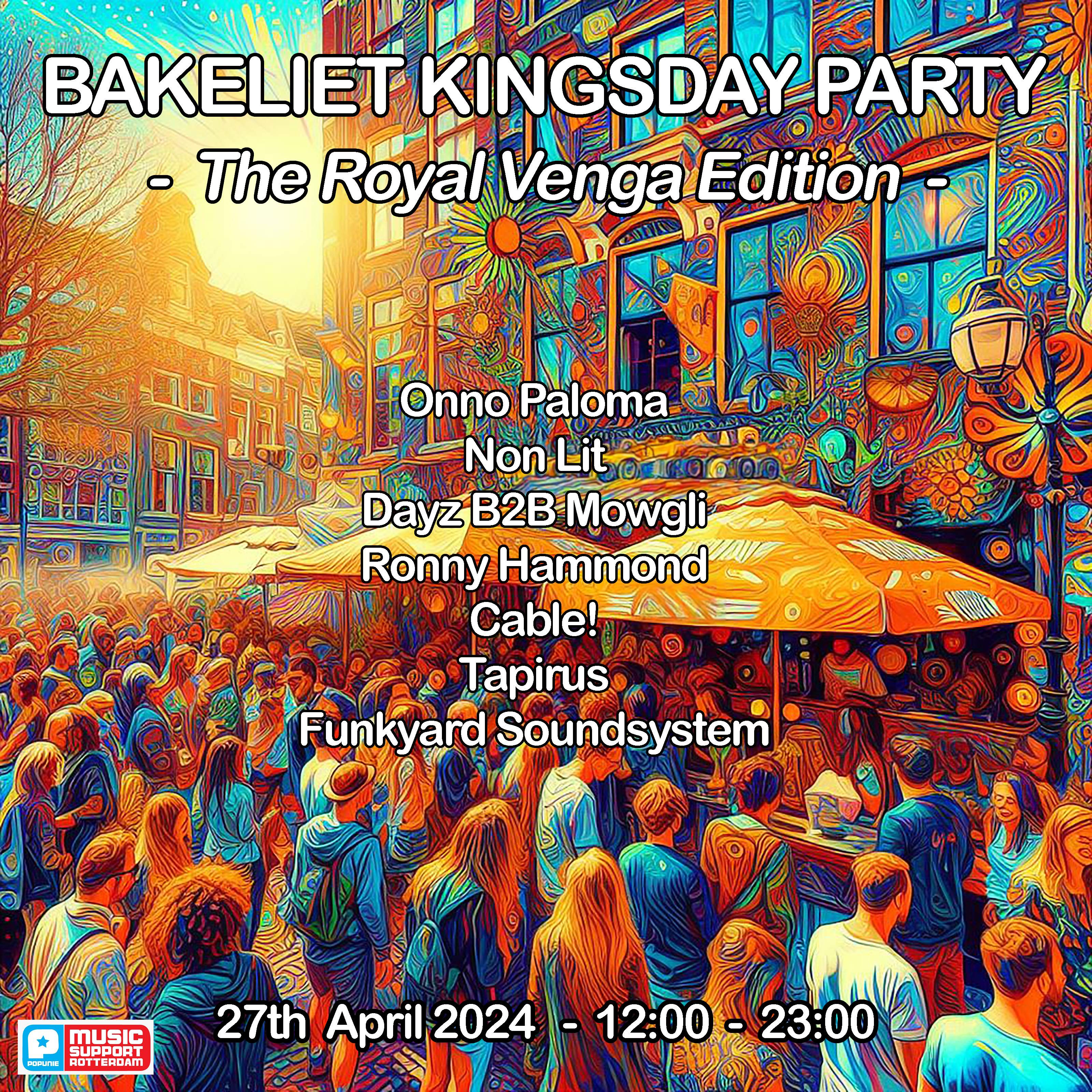 Bakeliet Kingsday Party - Página frontal