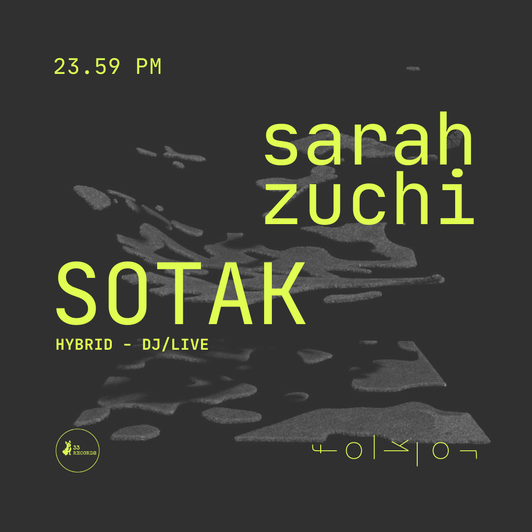 133 Kicks /// SOTAK (Hybrid set) - Sarah Zuchi - フライヤー表