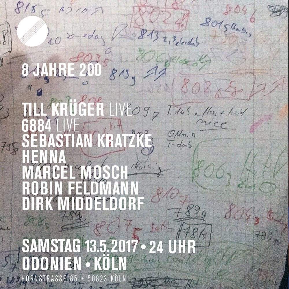 8 Jahre 200 with Till Krüger Live // 6884 Live - Página frontal