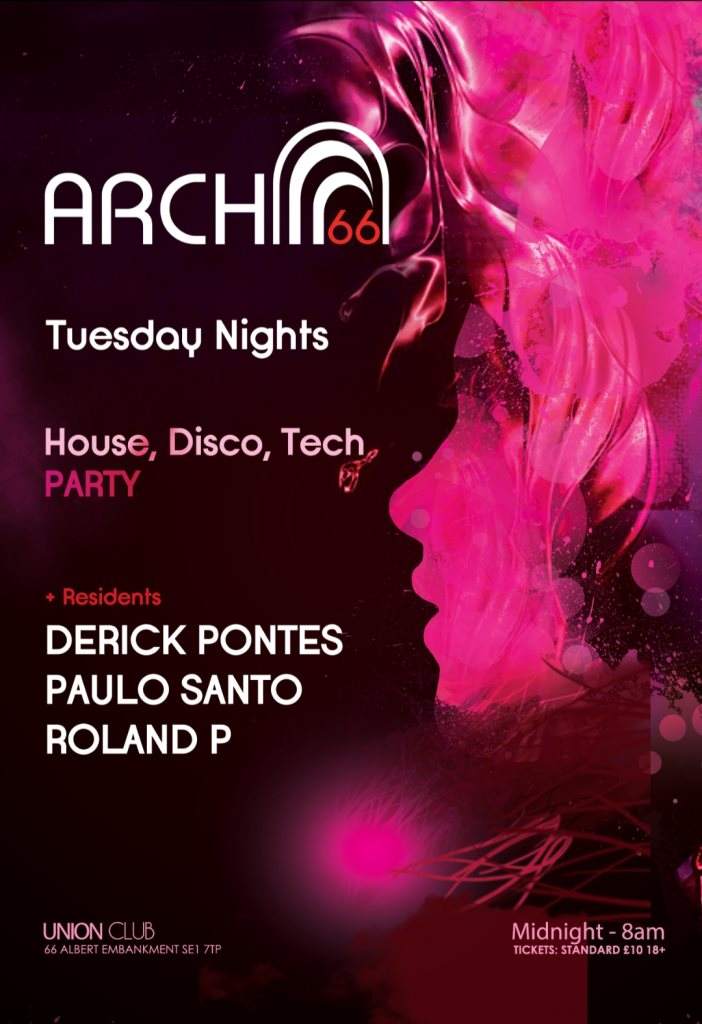 ARCH66 - Tuesday Night Afterhours (House - Disco - Techhouse) - Página trasera