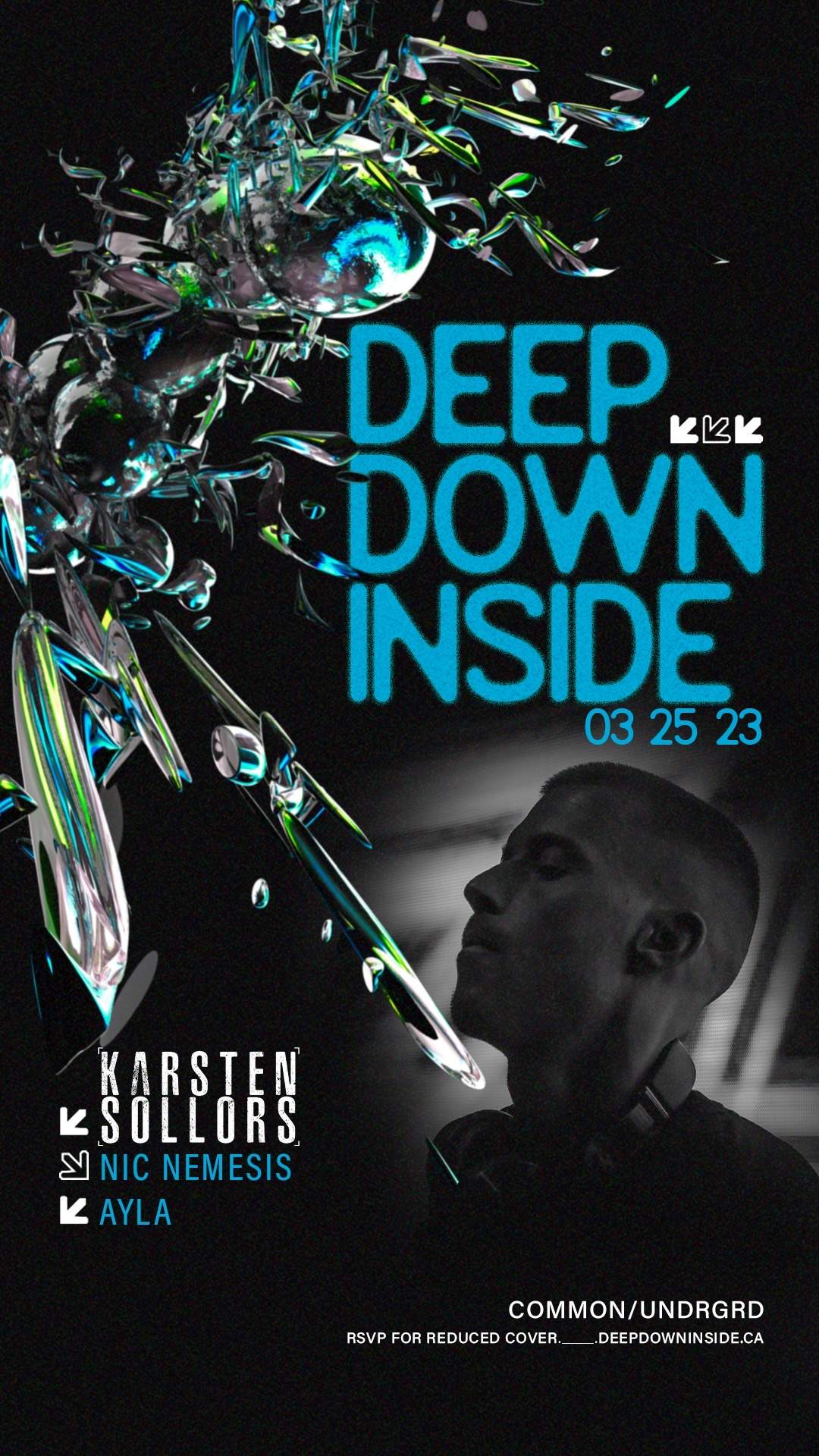 Deep Down Inside - フライヤー表